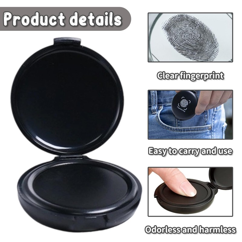 Fingerprint Ink Pad for Fingerprint Kits – Ideal for Office,