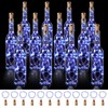 Rtteri 24 Pcs Wine Bottle Lights with Cork, Empty Wine
