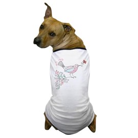 CafePress Swirly Bird Dog T Shirt Dog T-Shirt, Pet Clothing, Funny Dog Costume