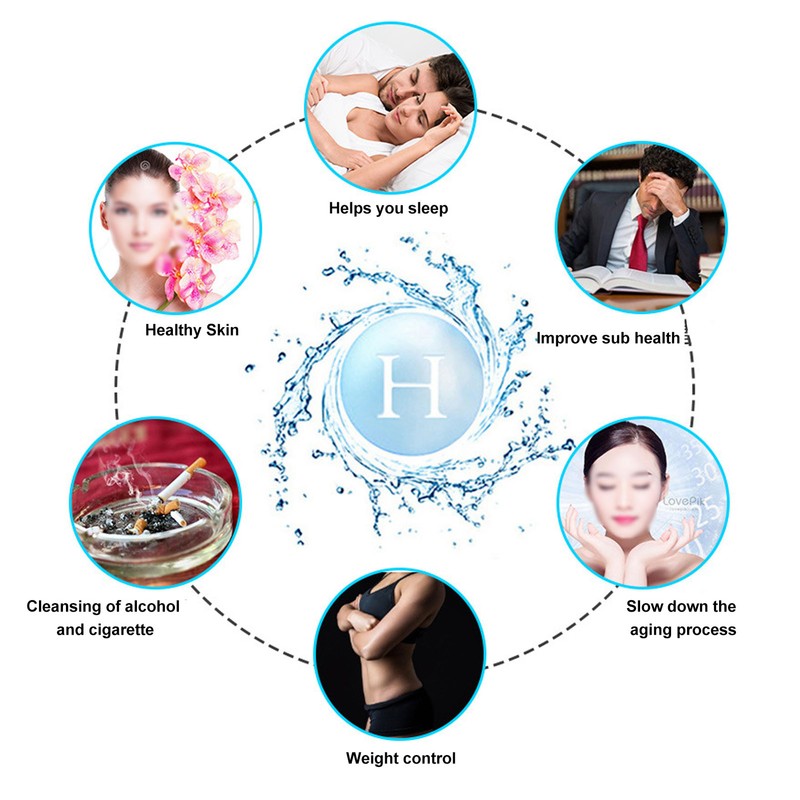 Hydrogen Water Bottle 420ml PCTG PEM SPE Technology Rechargeable Portable