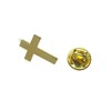 Kiola Designs Gold Toned Religious Cross Lapel Pin