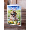 Caroline's Treasures Leonberger Easter Egg Hunt Greeting Cards Pack of