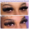 200D Lash Clusters 12-20mm Fluffy Cluster Eyelash Extensions Thick D