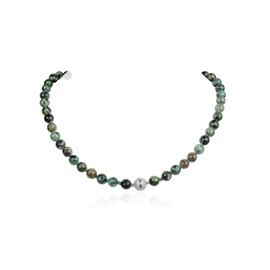 Fukugems Natural Stone Necklace for Women Men Gemstone Beads Chain Birthstone Chain, gemstone