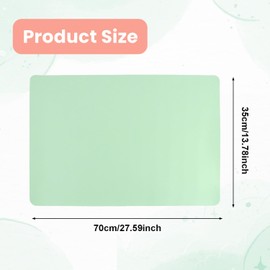 Reicyfang Nail Art Table Mat, (MAT ONLY) Foldable Nail Art Hand Rest Pad for Nail Arm Rest Cushion, Soft PU Leather Manicure Table Cover Protector Manicure Pad Nail Table Pad Desk Mat