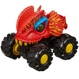 Nikko 20174 Road Rippers Rev-Up Monsters Dilophosaurus, 4x4 Offroad Monster Truck, Push & Go Toy Car with Cool Vehicle Details, High-Quality Wheels, Car for Children from 3 Years, Approx. 10 cm, Red