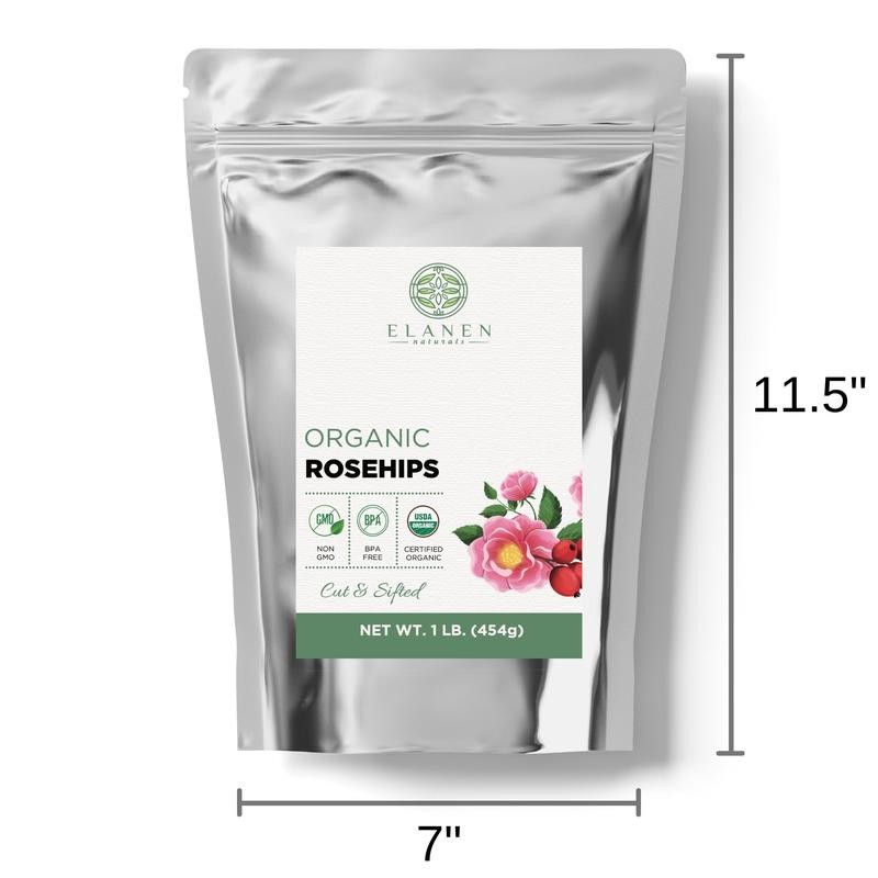 Elanen Naturals Rosehips, USDA Certified Organic, Whole - Size: 1