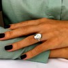 81stgeneration Women's 925 Sterling Silver 2.4 mm Oval Shiva Eye