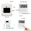 Magnetic Kitchen Digital Timer Clock Alarm with Mute/Loud Alarm Switch,3