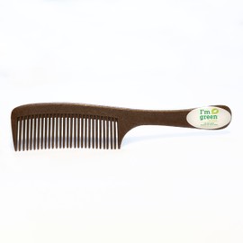 Chinchilla® Sugar Cane Handle Comb | Sustainable Handle Comb | for Men and Women | Transport | Travel | Camping | Vegan & Recyclable | Beech | Plastic Free | Pack of 1