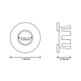 Sink Basin Trim Overflow Cover Brass Insert in Hole Round Caps Gold