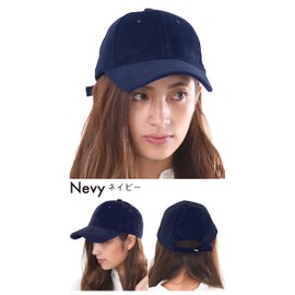 TRAX SHOP TGY-009N Women's Hat, Corduroy Cap, Men's, Autumn, Winter, Autumn, Winter, dark navy