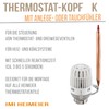 TA Heimeier Thermostat-Kopf ohne Zubehör 40-70 Grad celsiys, 6602-00.500