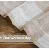 Bapawfish Buffalo Plaid Check Beige Sheer Curtain Panels, Gingham Grommet