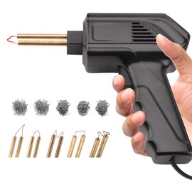 Plastic Welder with Clamps 70W Fast Heating 3S Hot Plastic Stapler for Car Bumpers with 205 Pieces 5 Kinds of Clips Repair Tool for Soldering Iron Bumper