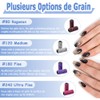 Mesee 60pcs Nail Sanding Tips 80#120#180#240# Coarse Medium Fine Sleeve