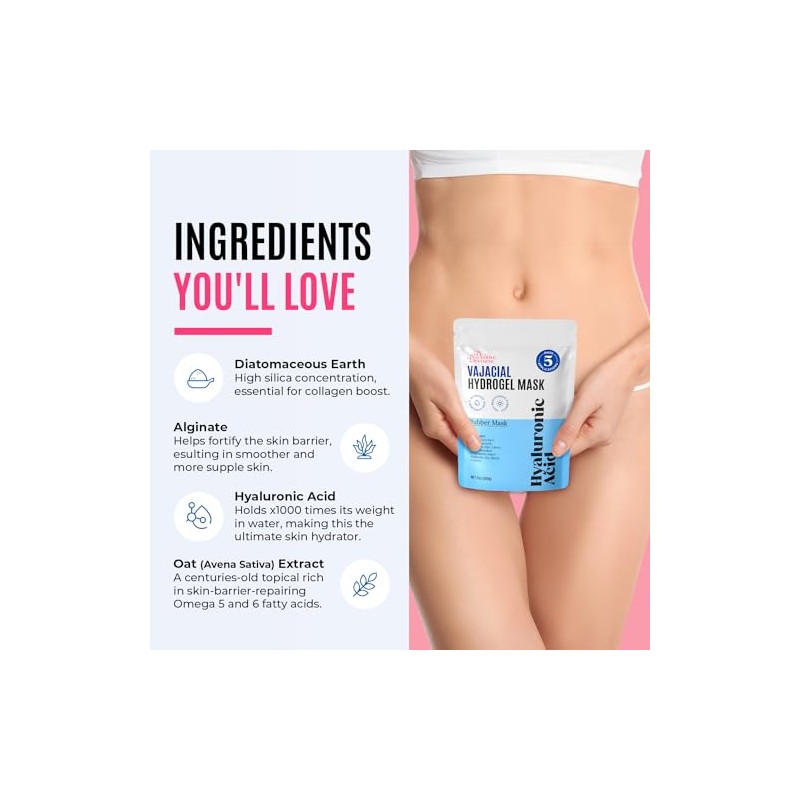 Divine Derriere Mascarilla Vajacial De Hidrogel - Mascarilla De Goma