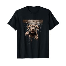 Labrador Retriever Dog Diving Swimming Underwater T-Shirt