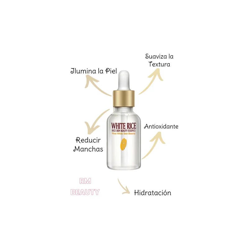 Sérum Facial de Arroz Blanco + B5 + Ácido Hialurónico