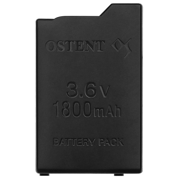 OSTENT High Capacity Quality Real 1800mAh 3.6V Lithium Ion Polymer Li-ion Polymer Rechargeable Battery Pack Replacement for Sony PSP 1000 PSP-110 Console
