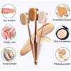 DNHCLL Oval Makeup Brush Set Upgraded Fast Flawless Application Toothbrush