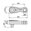 TONE Stubby Ratchet Handle (Hold Type) RH2HSS2 Drive 0.25 inch