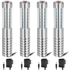 4 Pieces Strobe Baton Bottle Service Sparklers Bottle Service Light Bottle Handheld Light for Nightclubs Weddings Parties Activities Supplies (Silver)