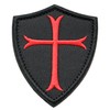 Knights Templar Shield Patch (Cross Symbol / Coat of Arms)