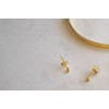 Yellow Gold Plated Sterling Silver Lightweight 2.5mm Ball Stud Earrings