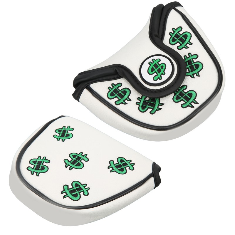 Golf Putter Head Covers PU Leather Waterproof Sunscreen Putter Headcover