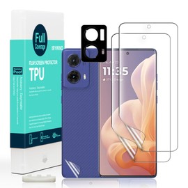 Ibywind Pack of 2 Screen Protectors for Motorola Moto G85 5G 6.67 Inch, TPU Film, with 1 Metal Camera Protection, 1 Piece Back Film, Bubble-Free Clear HD