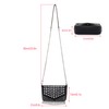 Ayliss Women Crossbody Handbag Purse Small Rivets Studded Tassel Shoulder