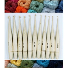 Ergonomic Crochet Hook Set 11 Different Sizes Crochet hooks 3.50mm 4.0mm 4.50mm 5.0mm 5.50mm 6.0mm 6.50mm 7.0mm 8.0mm 9.0mm 10.0mm Full Size Crochet kits standard price