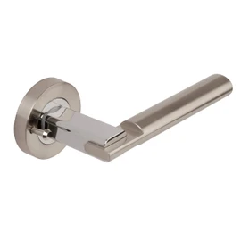 Excel Designer CHRONOS Door Handle Pair Lever on Rose in Dual Nickel Chrome Privacy