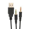 Headphone Audio Cable USB and 3.5mm Audio Jack Audio Cord