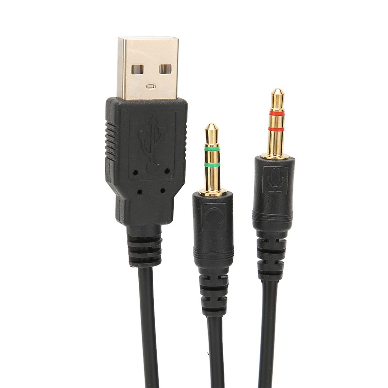 Headphone Audio Cable USB and 3.5mm Audio Jack Audio Cord