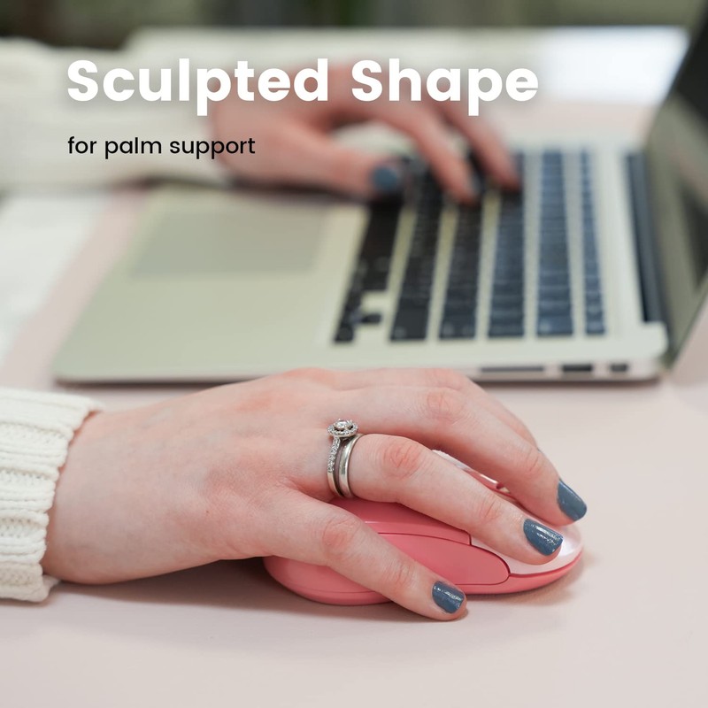 Perixx PERIMICE-802PK kabellose Bluetooth-Maus, tragbares Design, kompatibel mit Windows, iOS