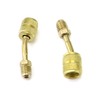 QWORK® 2 pieces R410a adapter, brass, 5/16 inch quick coupling