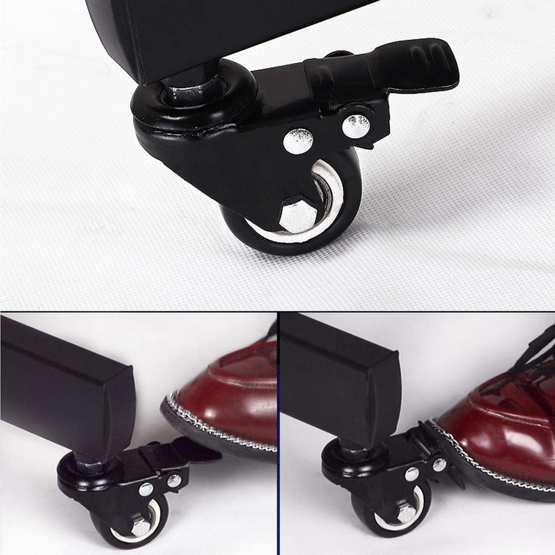 Yaheetech Adjustable Mobile TV Stand Rolling TV Cart Mount Universal