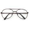 V.W.E. Classic Metal Reading Glasses - Spring Hinge Tear Drop
