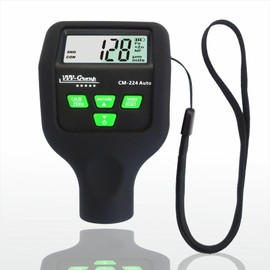 Coating Thickness Gauge CM-224Auto 2025 | Paint Thickness Meter, Digital Paint Depth Gauge for Cars, Fe+Zn Zinc Detection, Auto Calibration, 0.1 μm/0.01 mil Resolution, Large LCD, High Precision