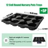 RooTrimmer 12 Cell Round Nursery Trays Thickened Durable Seedling Pots