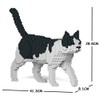 JEKCA Cat 11S-M02 | Black and White Cat Plastic Building