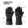 IRON JIA'S Motorcycle Gloves Winter Cold Weather Warm Touchscreen Waterproof