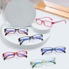 COJWIS 6 pack Lesebrille Blaulichtfilter Brille für Damen Federscharnier Lesehilfe