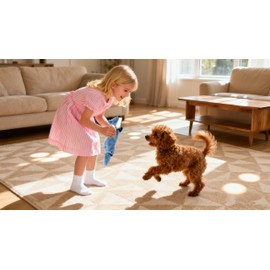 Squeaky - Juguetes de ardilla de peluche para perros, diseño sin relleno, juego de 2, azul y amarillo, para perros pequeños y medianos