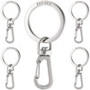 Fabach carabiner key ring with rotating key ring. Small removable