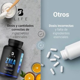 Zma Plus 150 Cáps De Zinc, Magnesio Y B6 Con Colágeno B Life