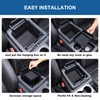 Tumukiw Center Console Organizer Tray Armrest Storage Box Compatible with