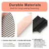 Stainless Steel Dog Eye Comb, ABS Handle Fine-Tooth Grooming Tool
